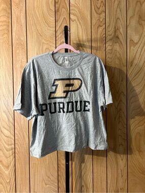 American Apparel Gray Purdue Logo Women’s Tee